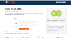 Desktop Screenshot of geek-shop.com
